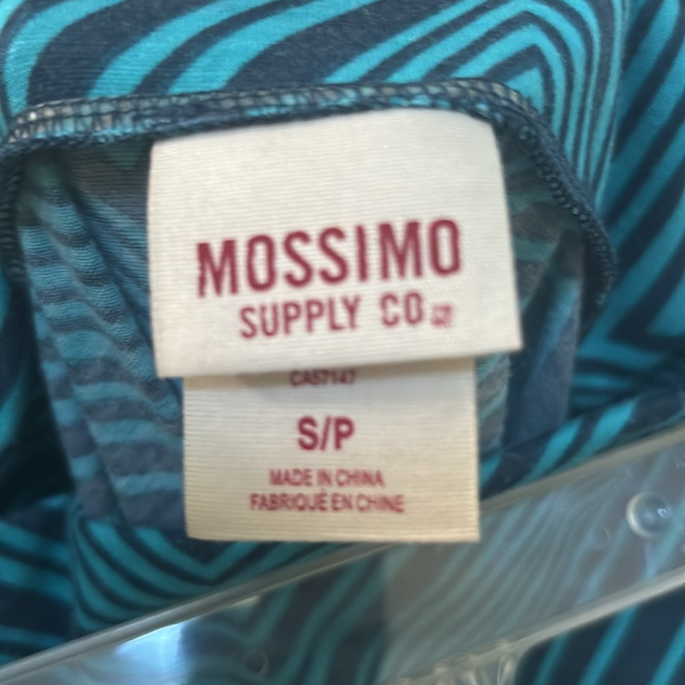 MOSSIMO SMALL MAXI SKIRT HEATHERED NAVY/TURQUOISE PRINT BUNDLE2SAVE GREAT COND - Picture 4 of 6